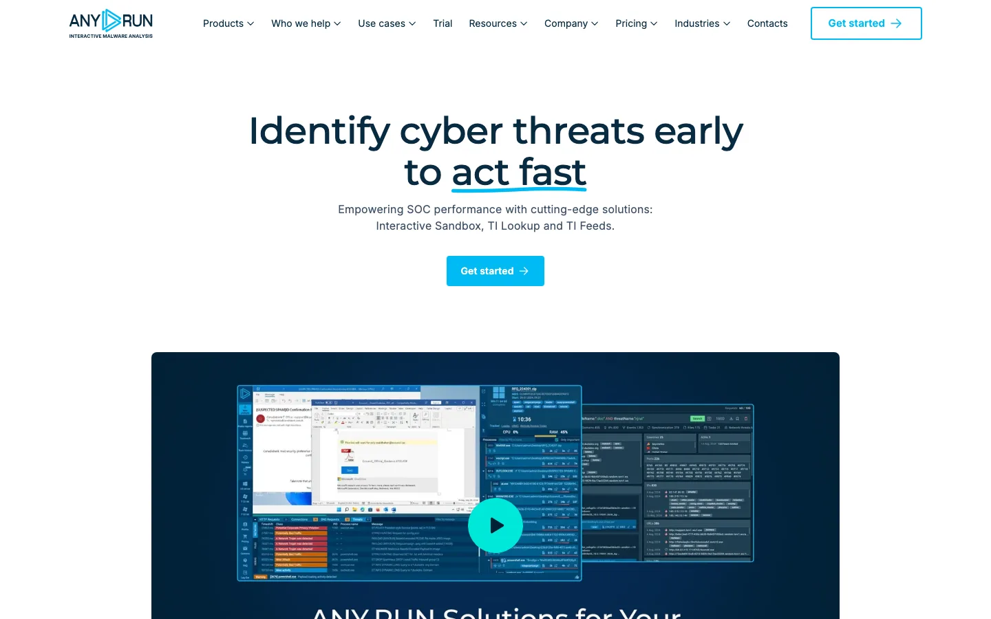 ANY.RUN interface preview