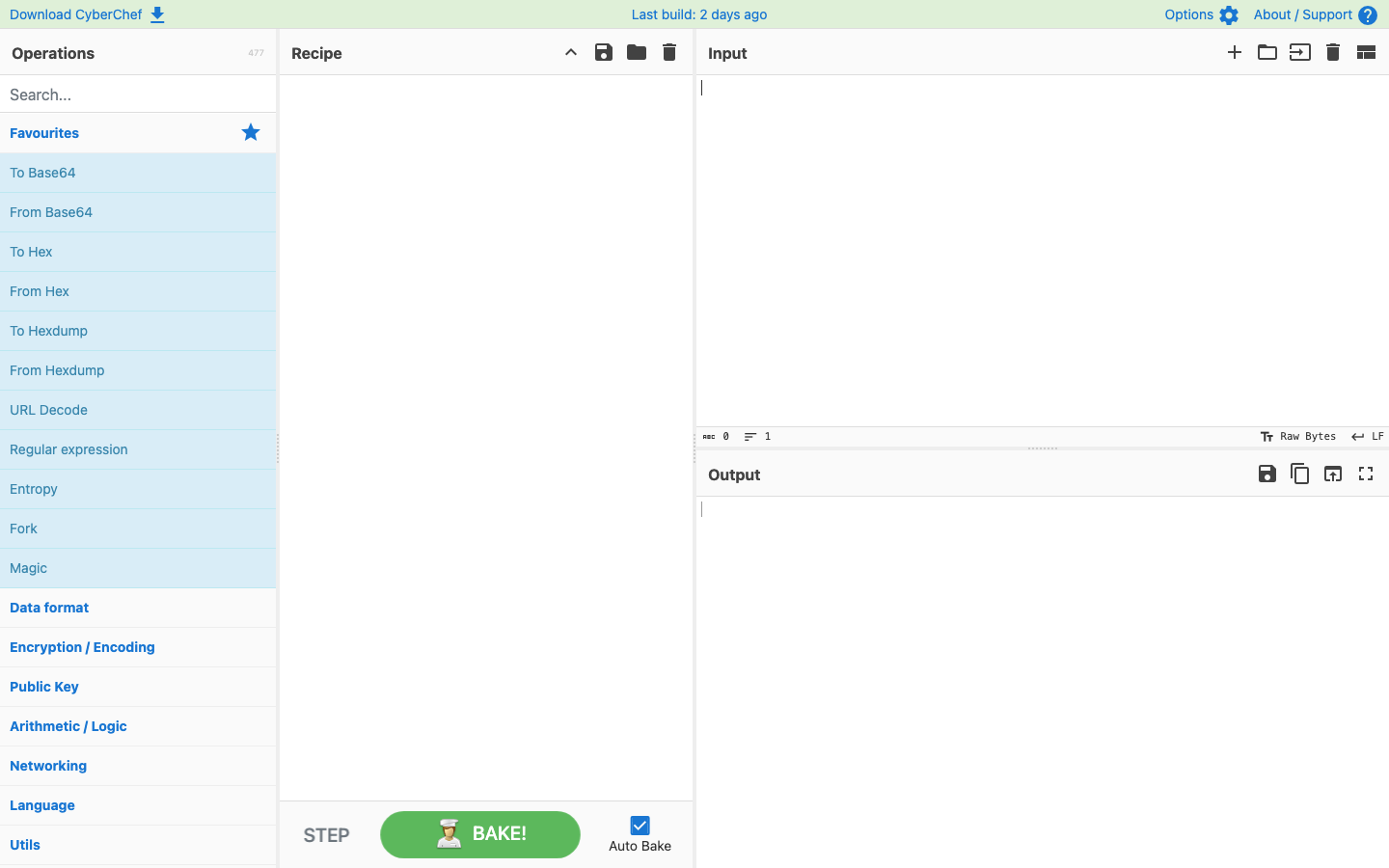 CyberChef interface preview