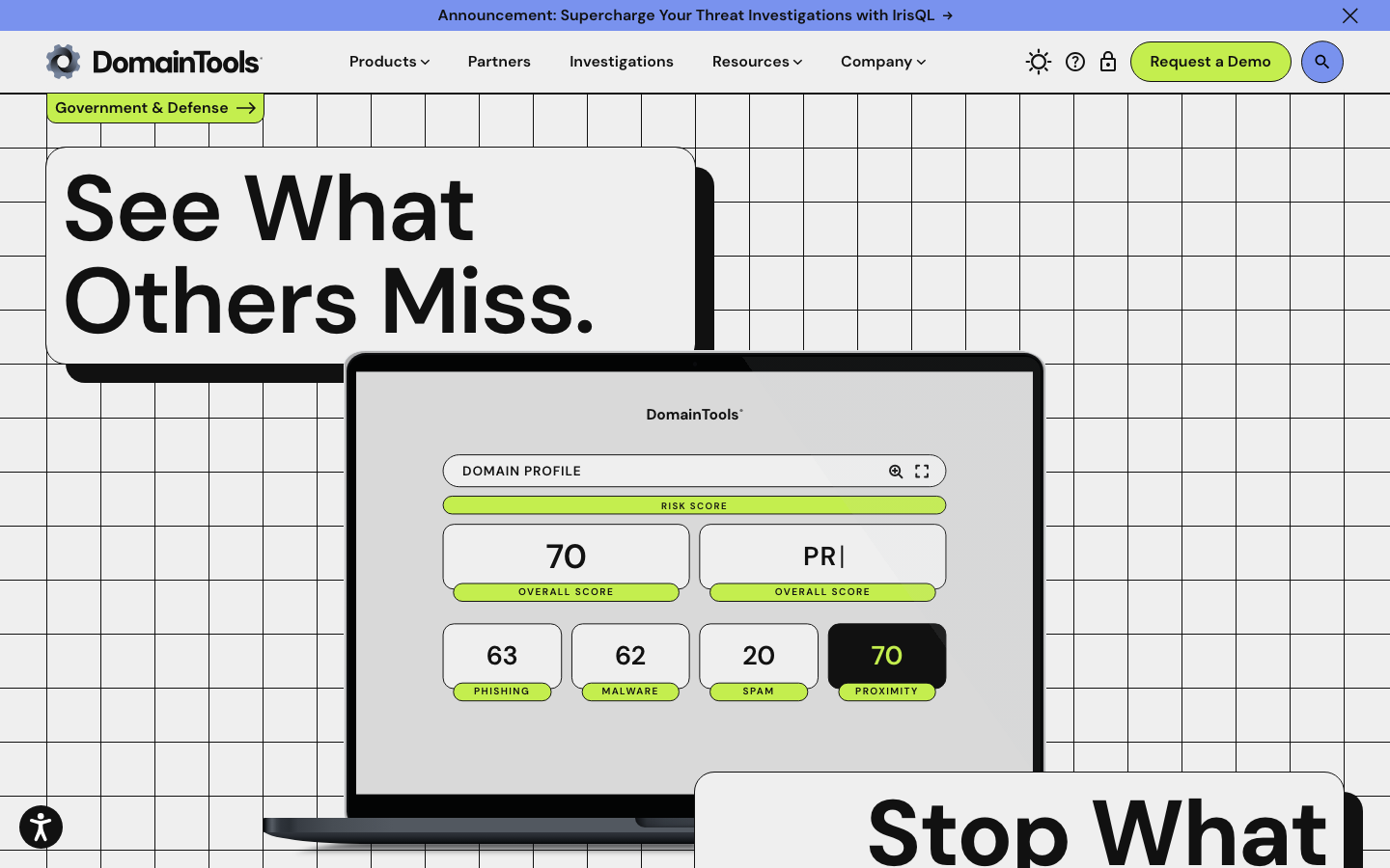 DomainTools interface preview