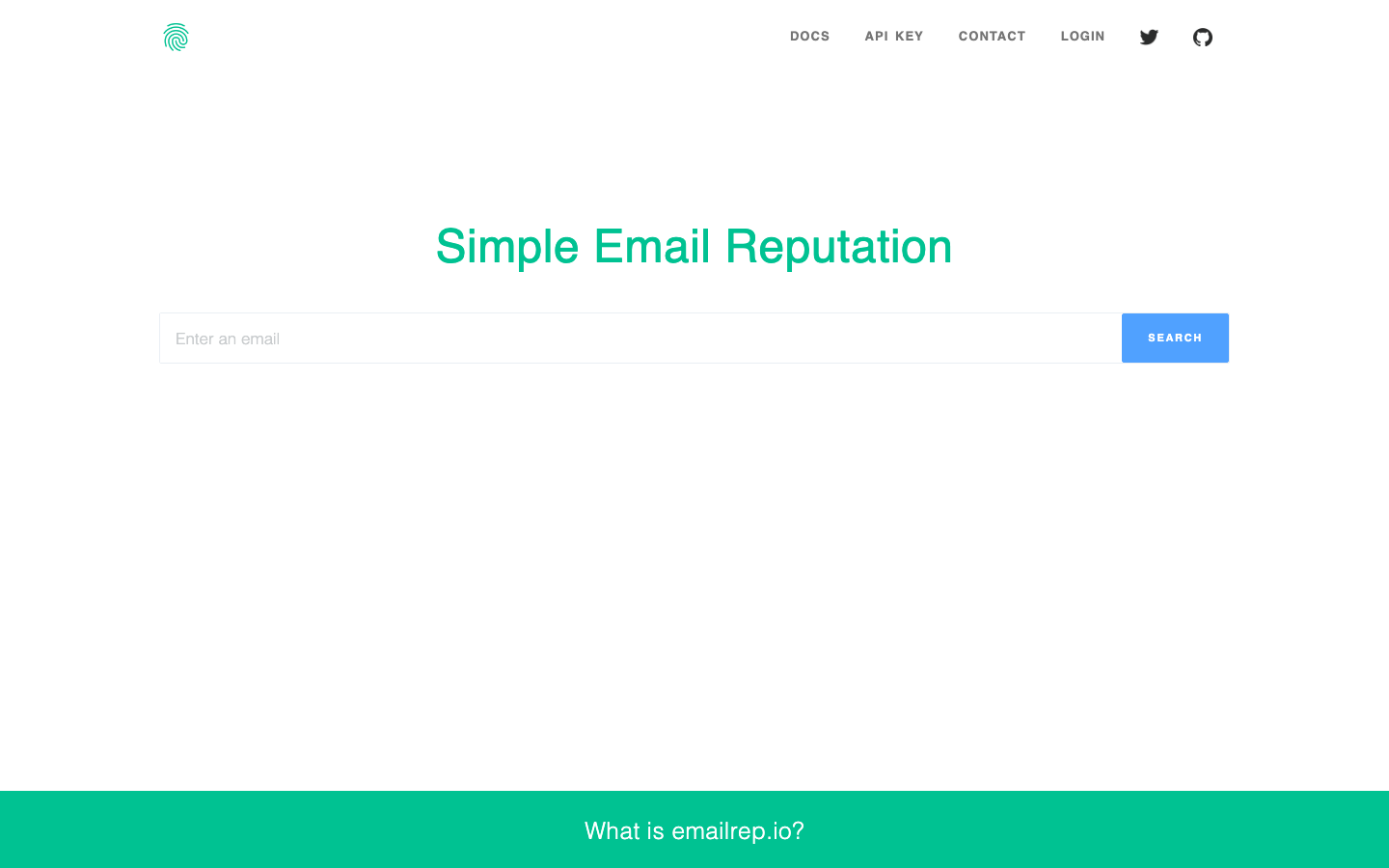 EmailRep.io interface preview