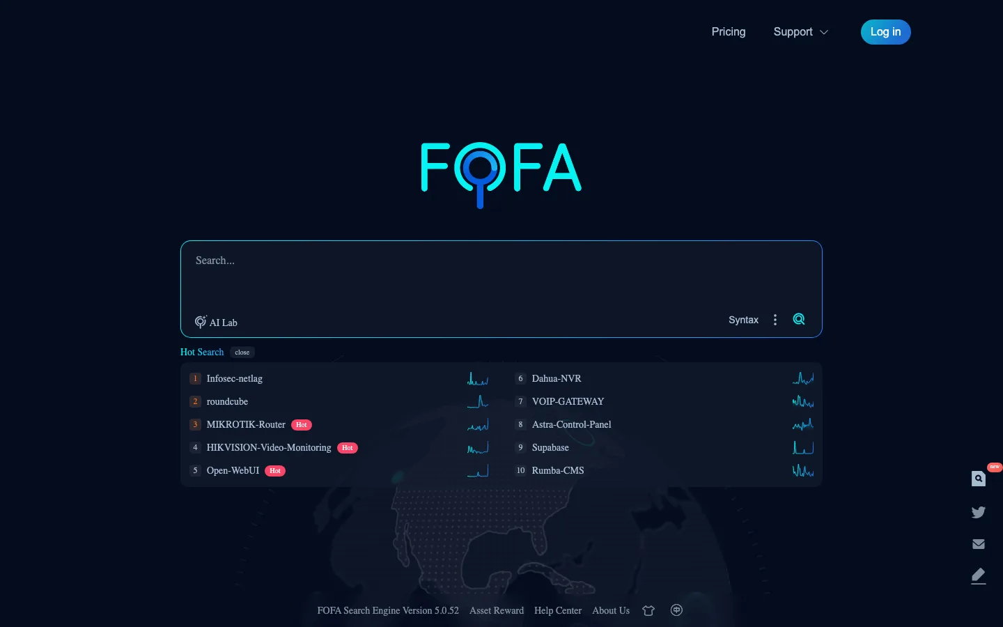 FOFA interface preview