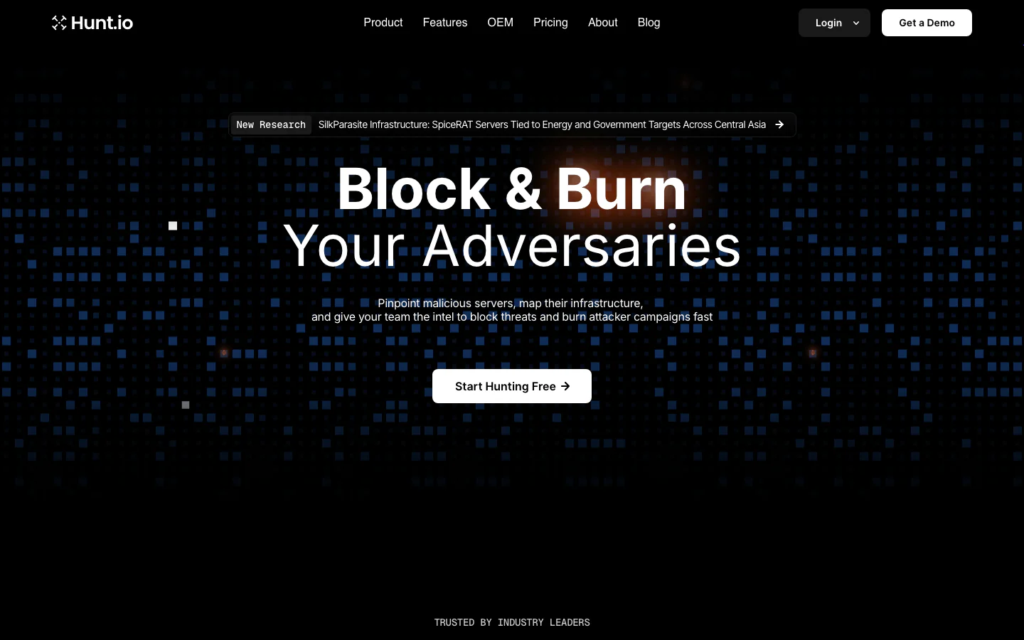Hunt.io official-page screenshot