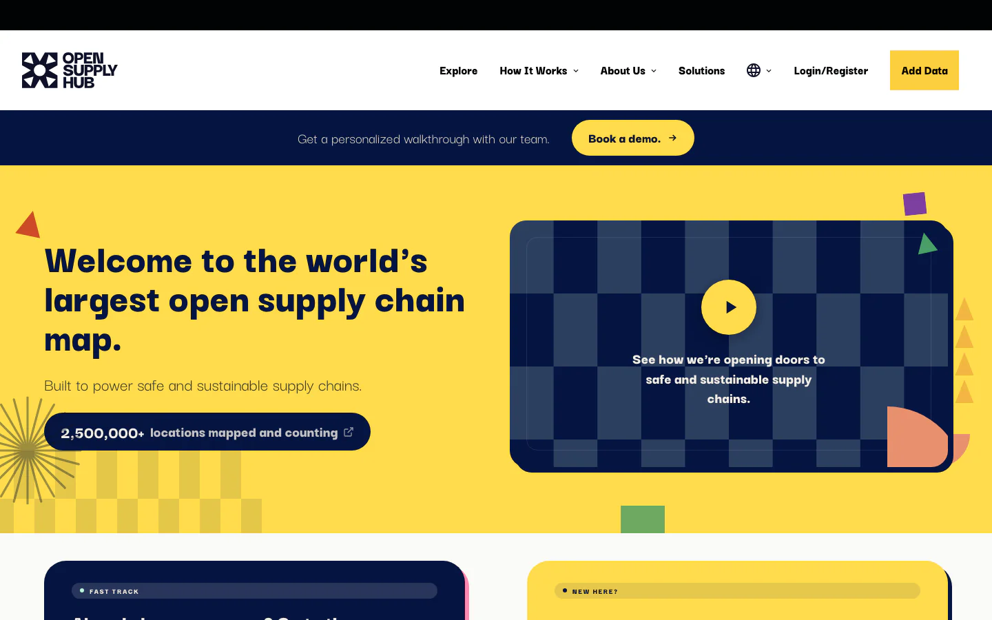 Open Supply Hub official-page screenshot