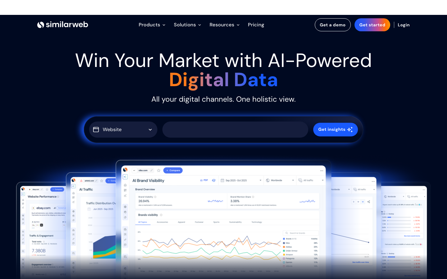 Similarweb interface preview