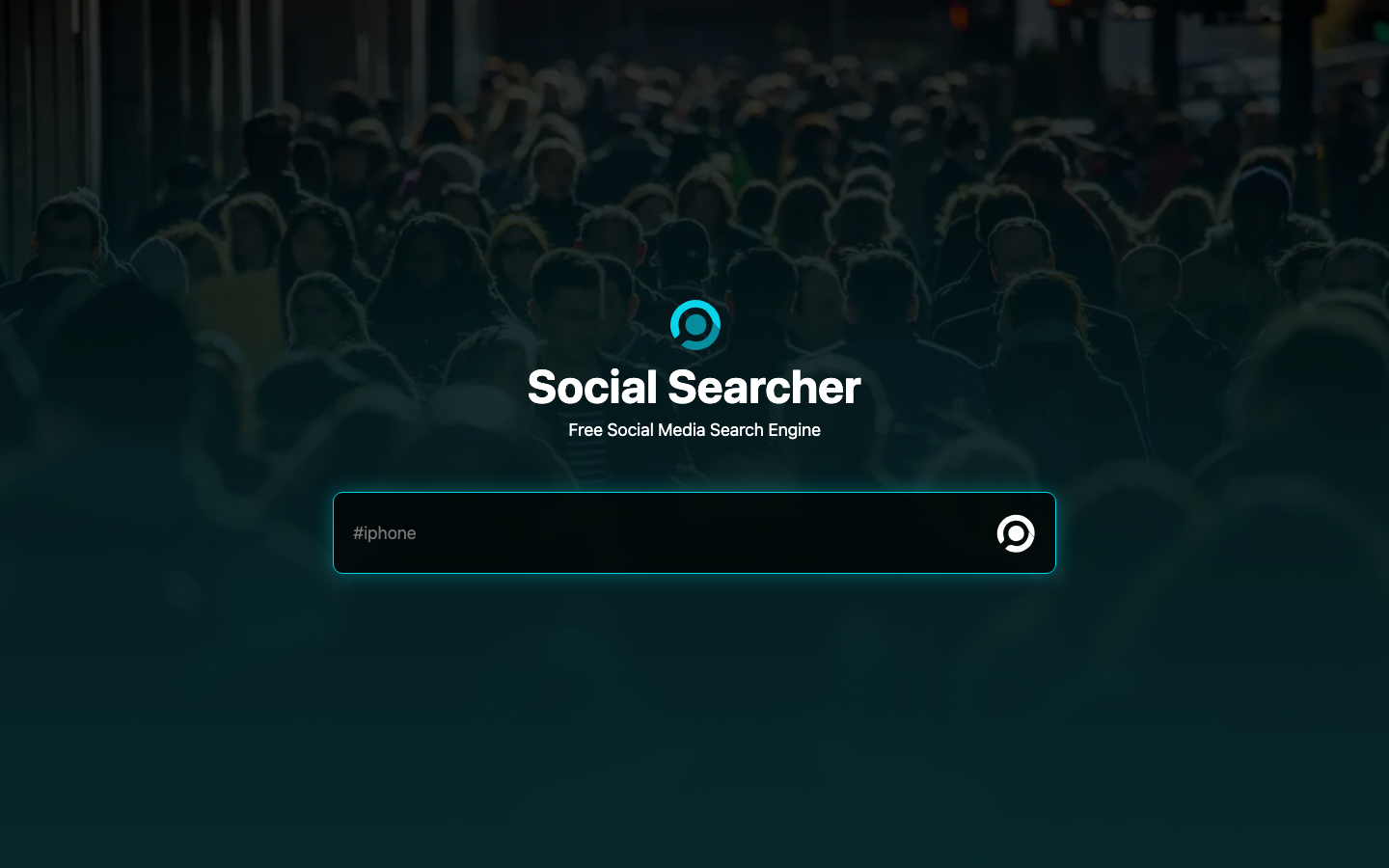 Social Searcher interface preview