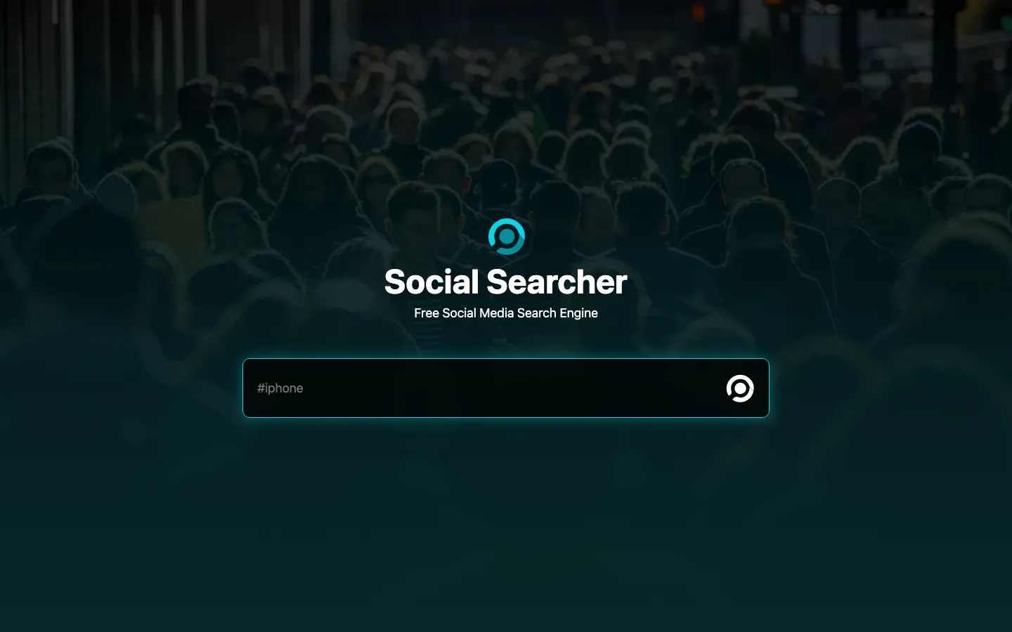 Social Searcher interface preview