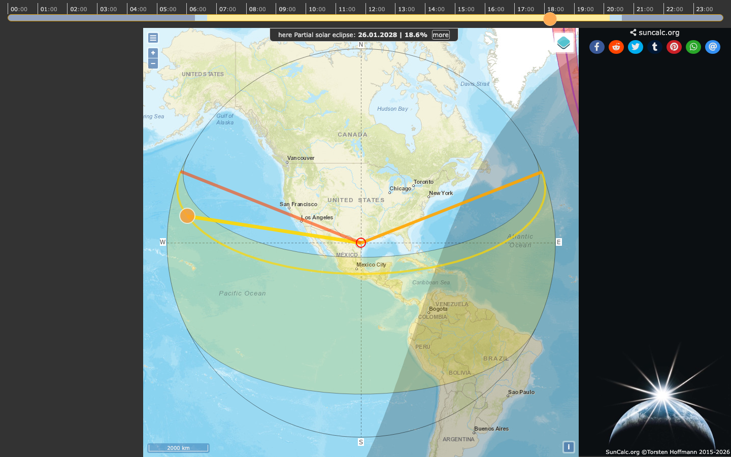 SunCalc interface preview