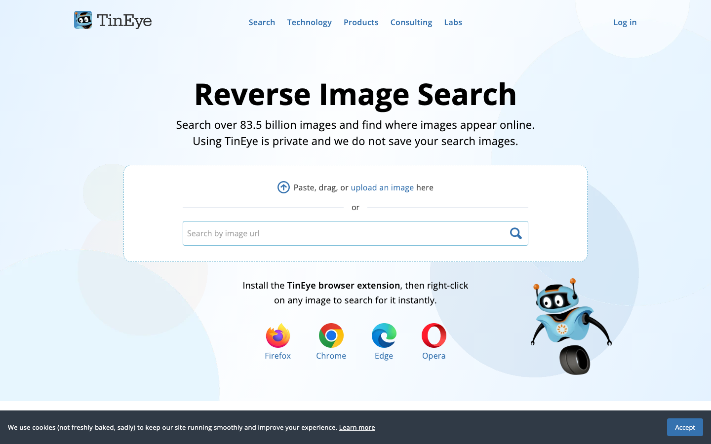 TinEye interface preview